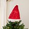 Northlight 12.25" Lighted Santa Hat Christmas Tree Topper, Clear Lights